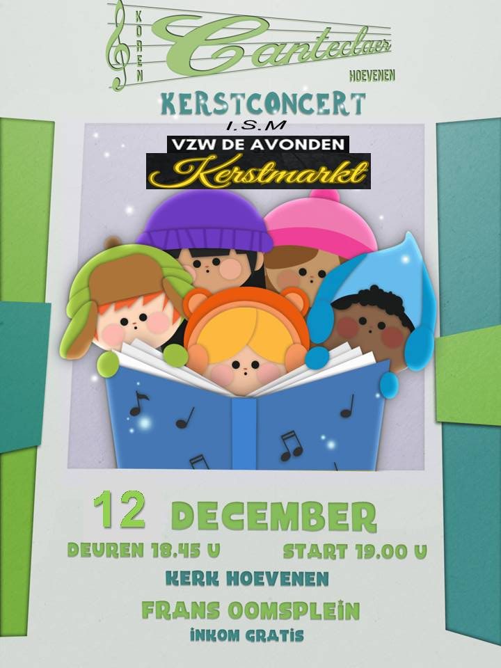 Kerstconcert Koor Canteclaer - zaterdag 12 december